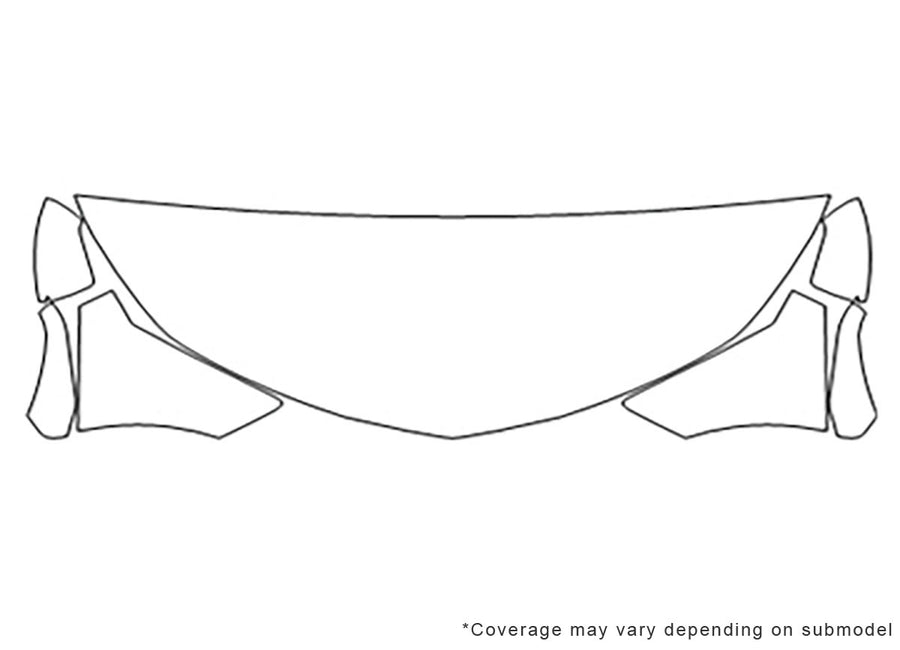 camaro 3M Clear Bra Hood Precut PPF Diagram