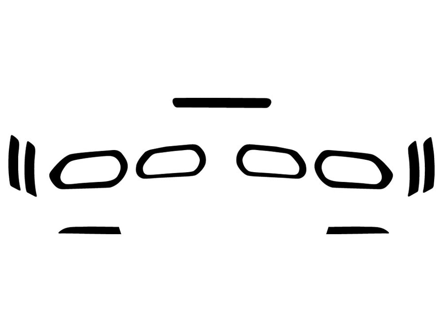 camaro Precut Tail Light Tint Diagram