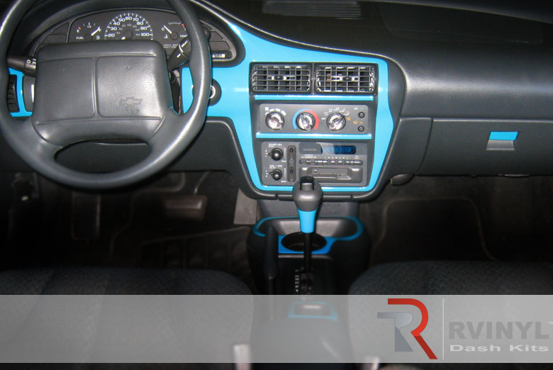 Blue Custom Dash Kit~Chevrolet Cavalier Custom Dash Trim Kit~2