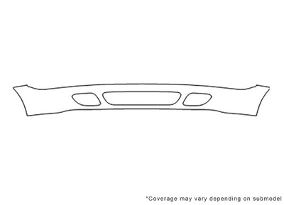 cavalier 3M Clear Bra Bumper Precut PPF Diagram