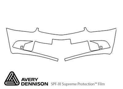 cavalier Avery Dennison Clear Bra Bumper Precut PPF Diagram