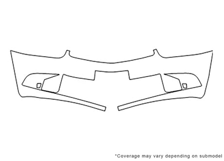 cavalier 3M Clear Bra Bumper Precut PPF Diagram