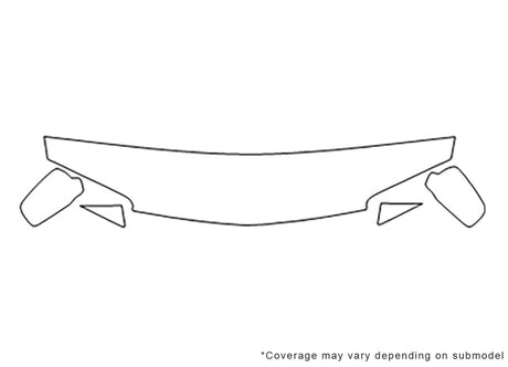 cavalier 3M Clear Bra Hood Precut PPF Diagram