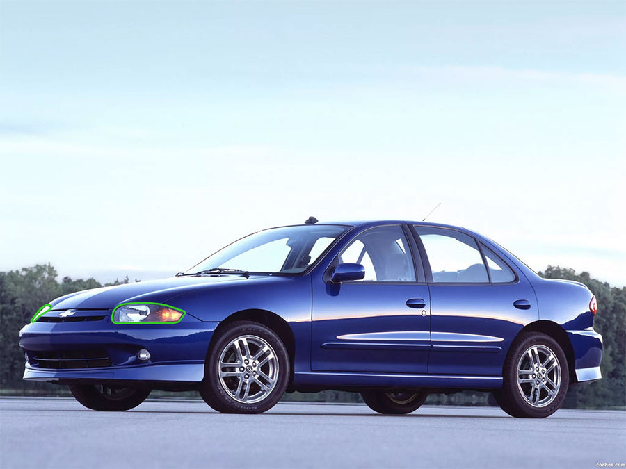 chevrolet cavalier 2003-2005 Headlight Protection Installation Location