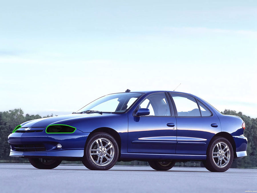 chevrolet cavalier 2003-2005 Headlight Tint Location