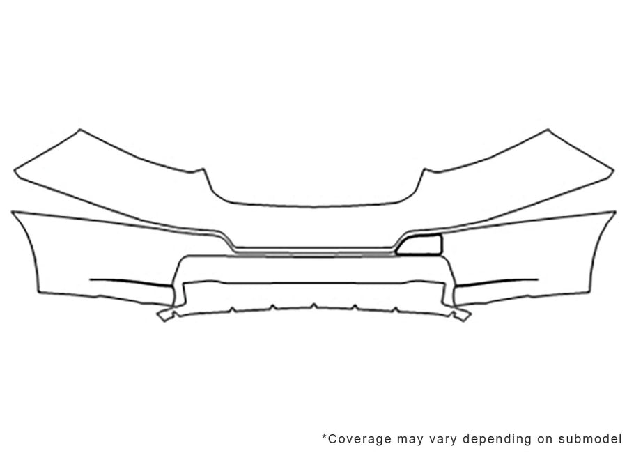 city express Avery Dennison Clear Bra Bumper Precut PPF Diagram