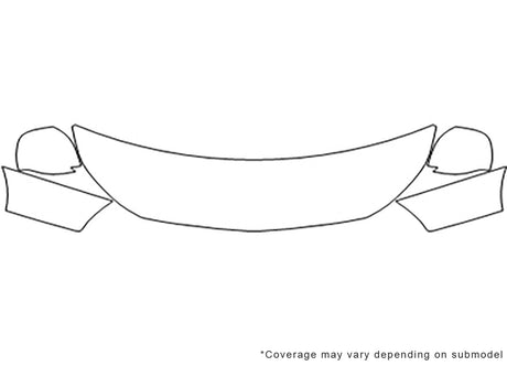 city express 3M Clear Bra Hood Precut PPF Diagram