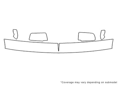 ck 3M Clear Bra Hood Precut PPF Diagram