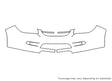 cobalt Avery Dennison Clear Bra Bumper Precut PPF Diagram