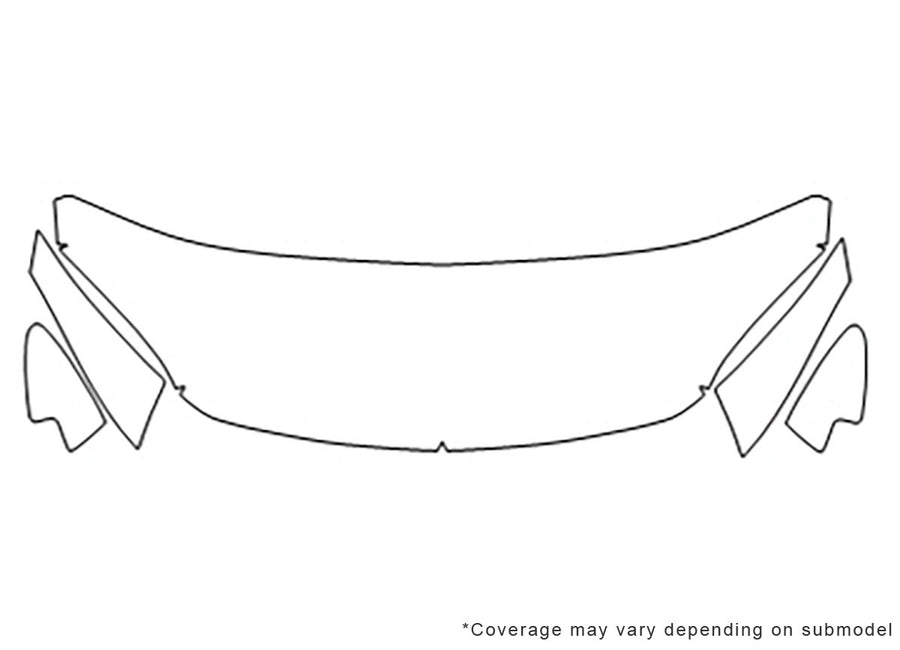 cobalt 3M Clear Bra Hood Precut PPF Diagram