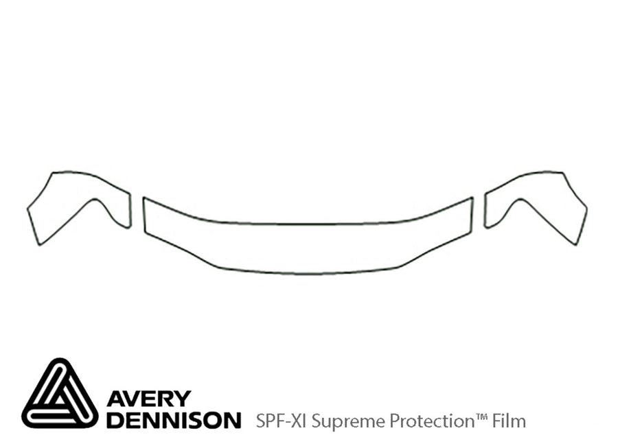 colorado Avery Dennison Clear Bra Hood Precut PPF Diagram
