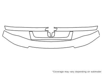 colorado 3M Clear Bra Bumper Precut PPF Diagram