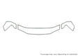 colorado 3M Clear Bra Hood Precut PPF Diagram