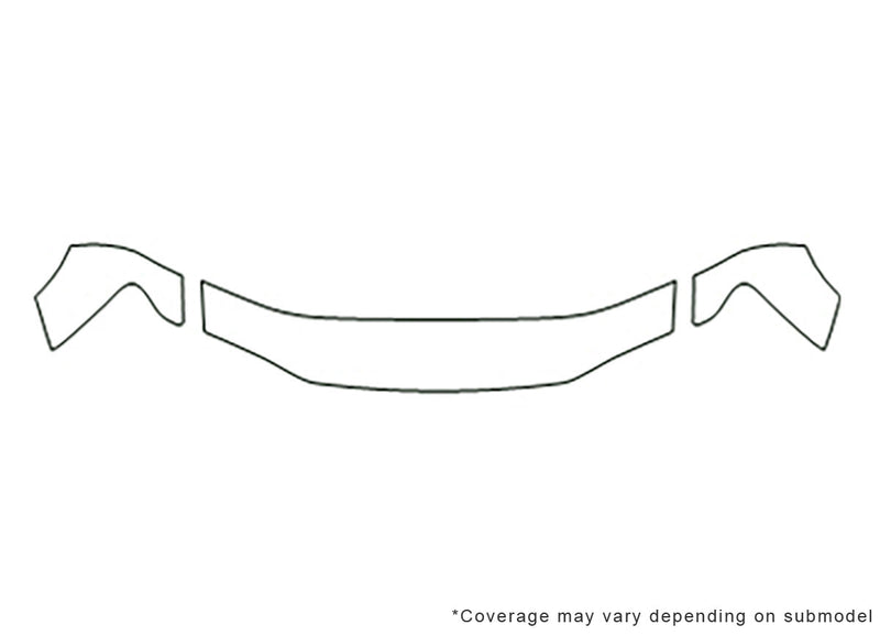 colorado Avery Dennison Clear Bra Hood Precut PPF Diagram