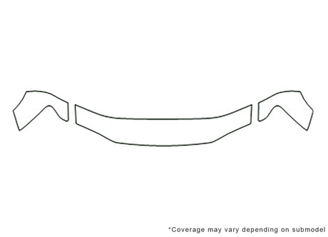 colorado Avery Dennison Clear Bra Hood Precut PPF Diagram