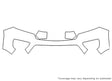 colorado 3M Clear Bra Bumper Precut PPF Diagram