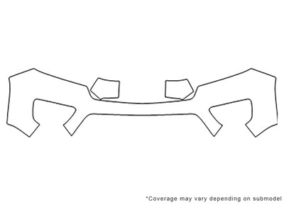 colorado Avery Dennison Clear Bra Bumper Precut PPF Diagram