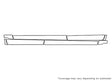 colorado 3M Clear Bra Door Cup Precut PPF Diagram