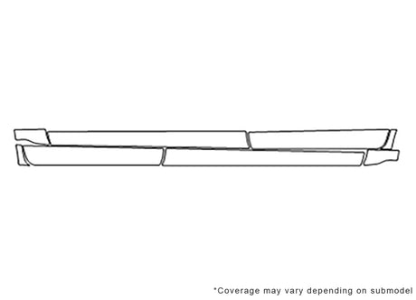 colorado Avery Dennison Clear Bra Door Cup Precut PPF Diagram