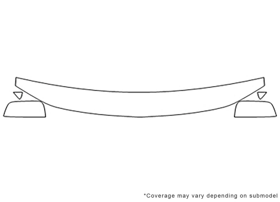 colorado 3M Clear Bra Hood Precut PPF Diagram