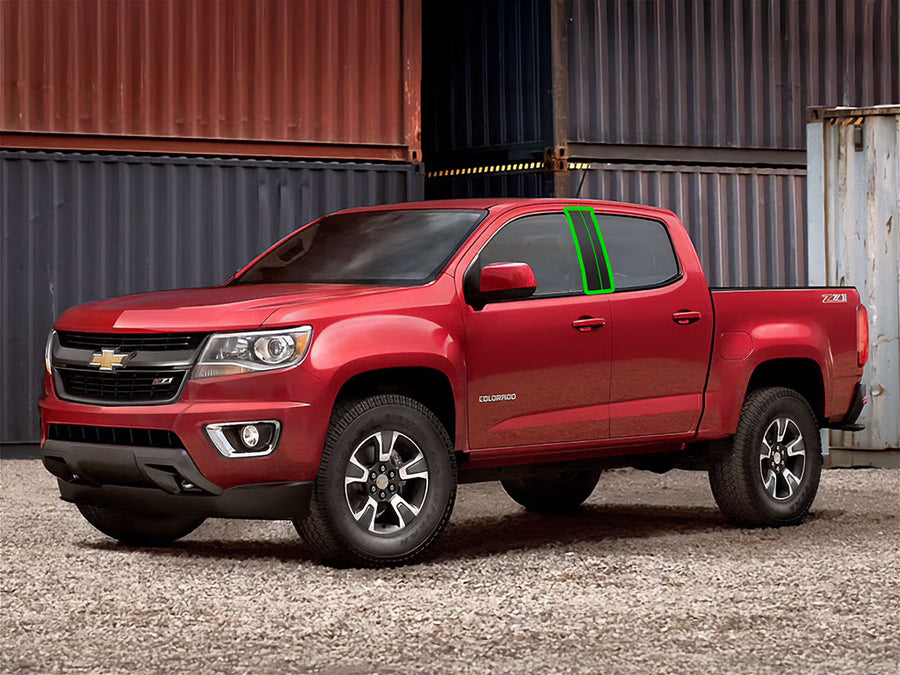 chevrolet colorado 2015-2022 (extended / crew cab) Pillar Post Trim Installation Location