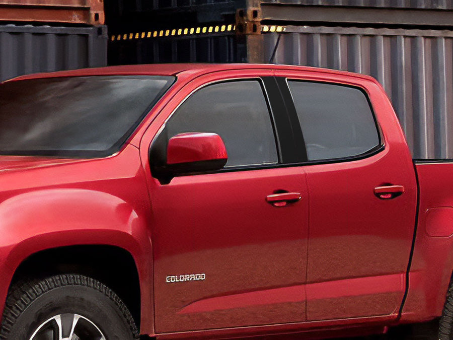 chevrolet colorado 2015-2022 (extended / crew cab) Custom Pillar Cover Diagram