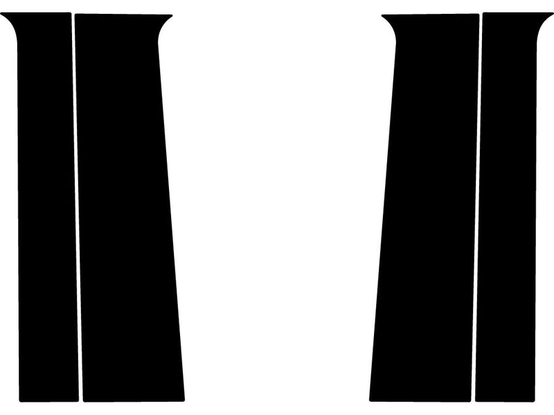 chevrolet colorado 2023-2024 Gloss Black Pillar Trim