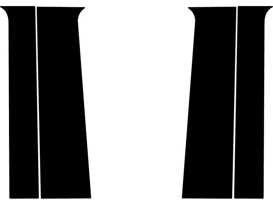 chevrolet colorado 2023-2024 Gloss Black Pillar Trim