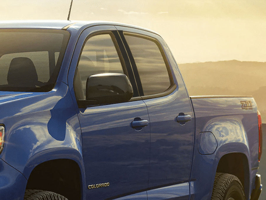 chevrolet colorado 2023-2024 Matte Black Pillar Cover Diagram