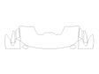 colorado 3M Clear Bra Hood Precut PPF Diagram