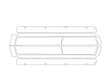 colorado Avery Dennison Clear Bra Door Cup Precut PPF Diagram