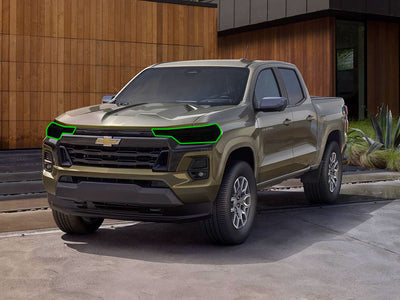 chevrolet colorado 2023-2024 Headlight Tint Location