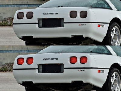 corvette (coupe) Before and After Smoked Taillights