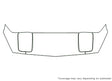 corvette Avery Dennison Clear Bra Hood Precut PPF Diagram
