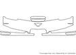 corvette Avery Dennison Clear Bra Bumper Precut PPF Diagram