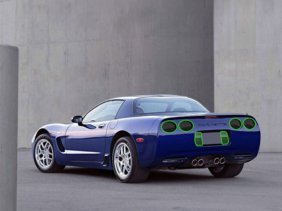 corvette Tail Light Tint Installation Points