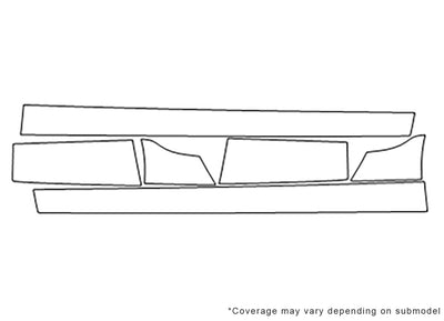 corvette 3M Clear Bra Door Cup Precut PPF Diagram
