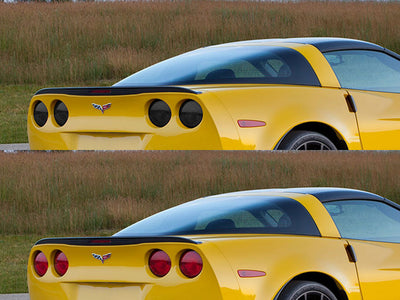 corvette Before and After Smoked Taillights
