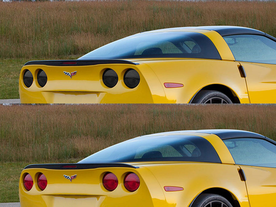 corvette Before and After Smoked Taillights