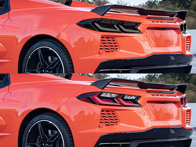 corvette Before and After Smoked Taillights