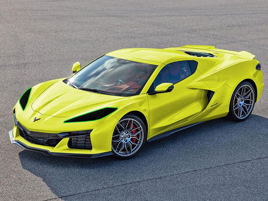 chevrolet corvette 2020-2025 Headlight Tint Location