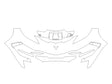 corvette Avery Dennison Clear Bra Bumper Precut PPF Diagram