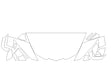 corvette Avery Dennison Clear Bra Hood Precut PPF Diagram