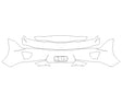 corvette 3M Clear Bra Door Cup Precut PPF Diagram