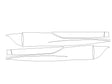 corvette Avery Dennison Clear Bra Door Cup Precut PPF Diagram