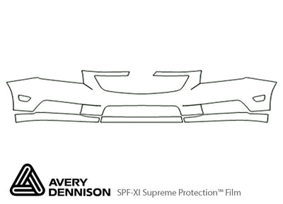cruze Avery Dennison Clear Bra Bumper Precut PPF Diagram