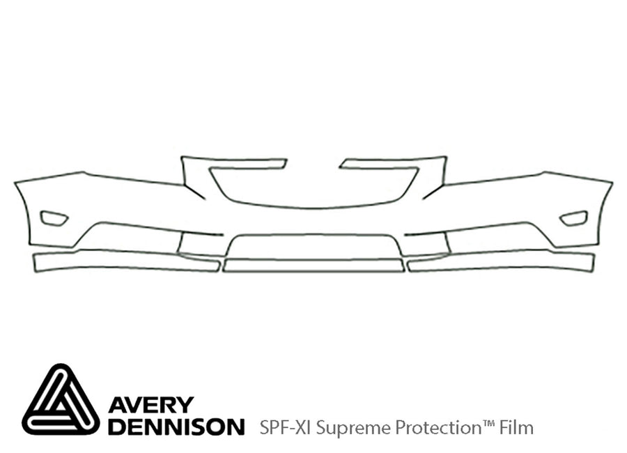 cruze Avery Dennison Clear Bra Bumper Precut PPF Diagram