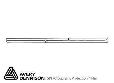cruze Avery Dennison Clear Bra Door Cup Precut PPF Diagram