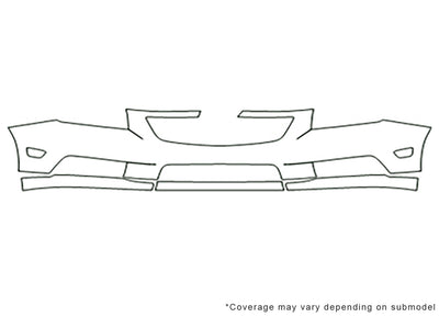 cruze 3M Clear Bra Bumper Precut PPF Diagram
