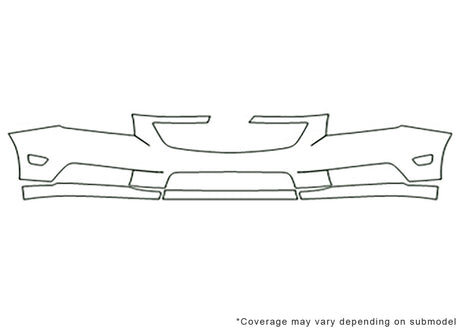 cruze 3M Clear Bra Bumper Precut PPF Diagram